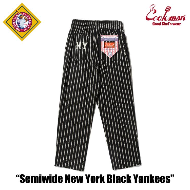 COOKMAN（クックマン） Chef Pants Semiwide Negro Leagues NY Black