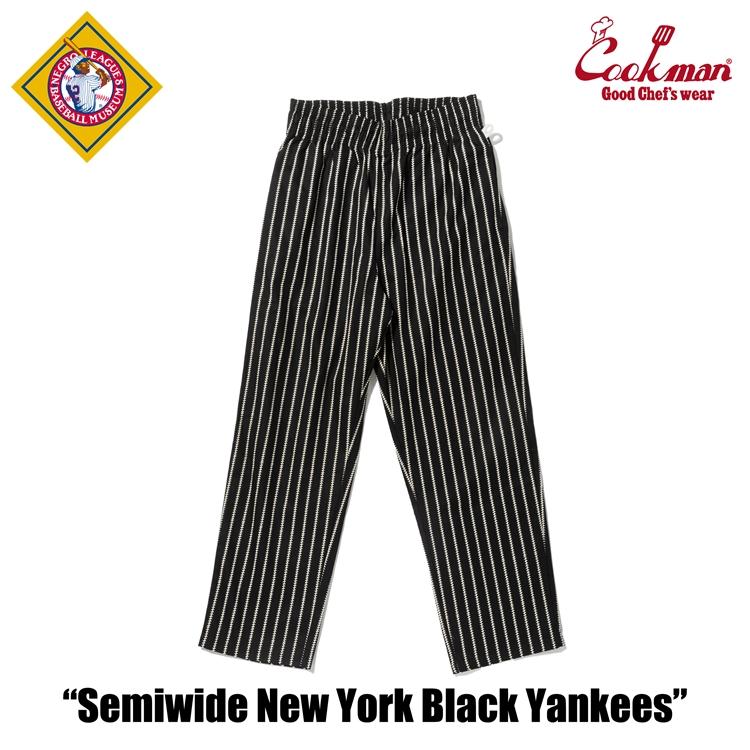 COOKMAN（クックマン） Chef Pants Semiwide Negro Leagues NY Black