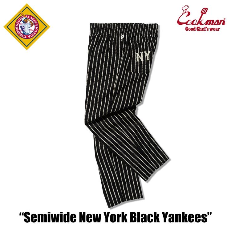 COOKMAN（クックマン） Chef Pants Semiwide Negro Leagues NY Black