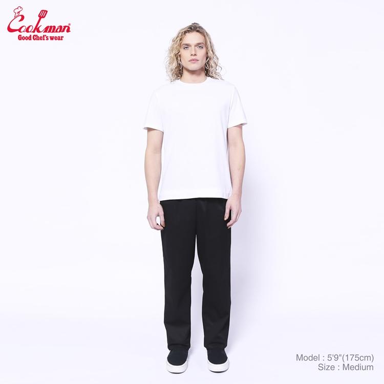COOKMAN（クックマン） Chef Pants Semiwide FATBURGER Black シェフ