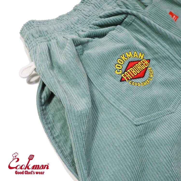 COOKMAN（クックマン） Chef Pants Short Front Pocket Corduroy FAT