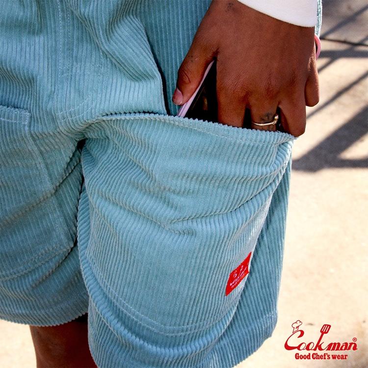 COOKMAN（クックマン） Chef Pants Short Front Pocket Corduroy FAT