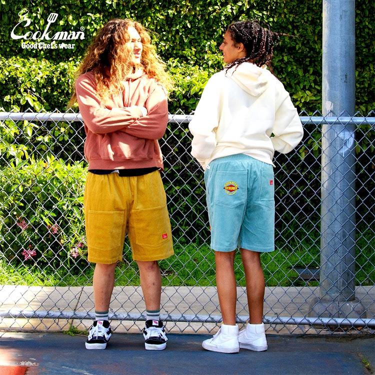 COOKMAN（クックマン） Chef Pants Short Front Pocket Corduroy FAT