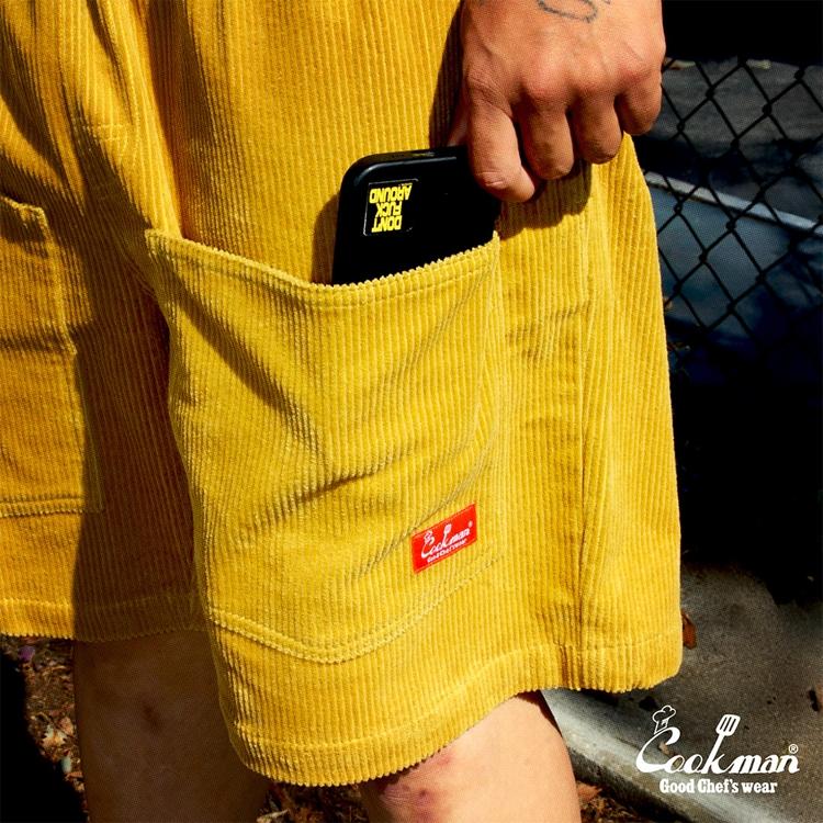 COOKMAN（クックマン） Chef Pants Short Front Pocket Corduroy FAT