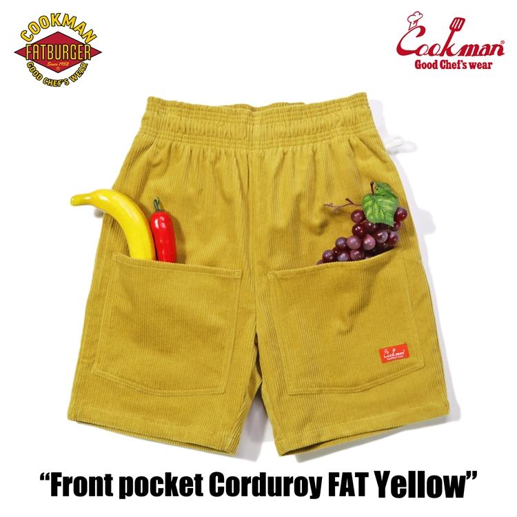 COOKMAN クックマン Chef Pants Short Front Pocket Corduroy FAT