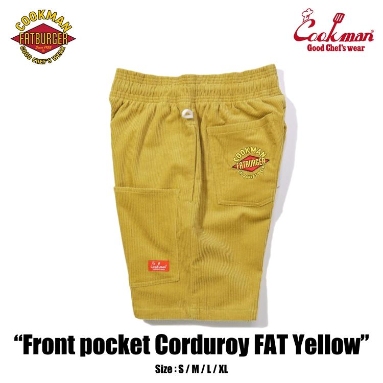 COOKMAN（クックマン） Chef Pants Short Front Pocket Corduroy FAT