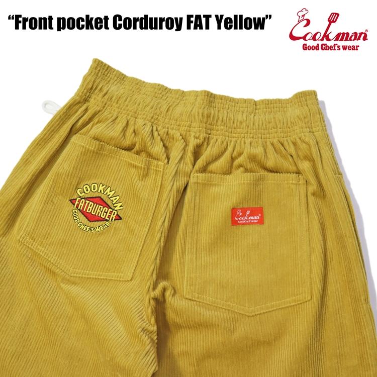 COOKMAN（クックマン） Chef Pants Short Front Pocket Corduroy FAT