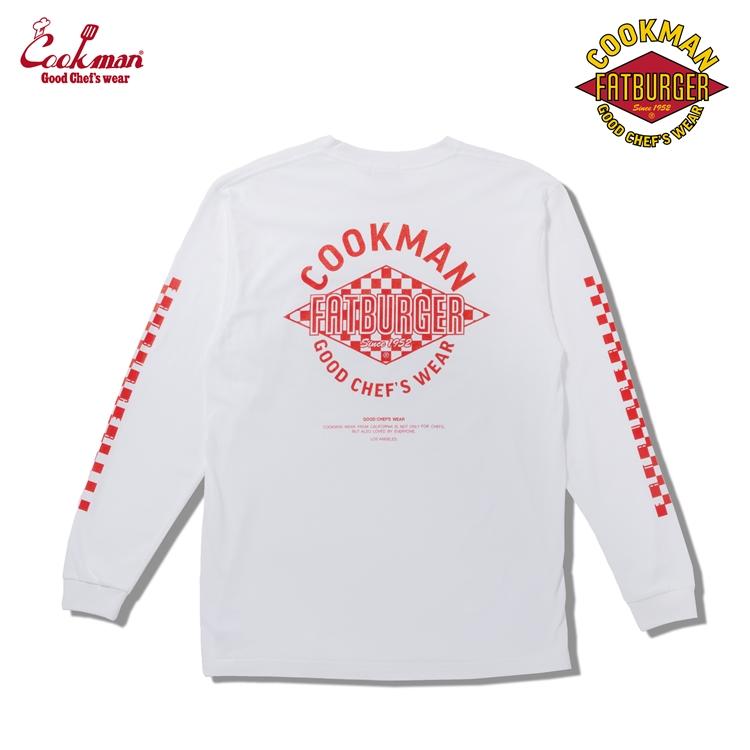 COOKMAN クックマン ロングスリーブ Tシャツ FAT Checker フレンチ