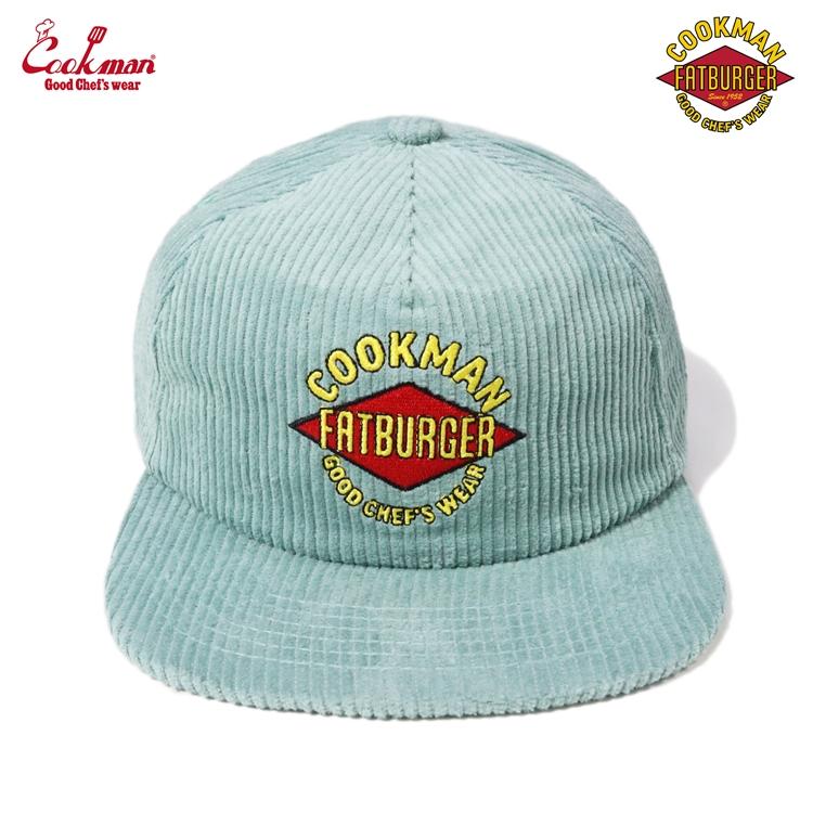 COOKMAN（クックマン） Cap Corduroy FAT Blue キャップ コーデュロイ