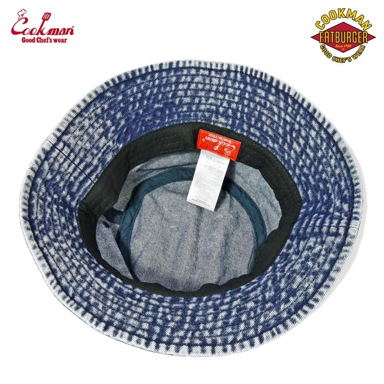 COOKMAN（クックマン） Bucket Hat Snow Washed Denim FAT Blue