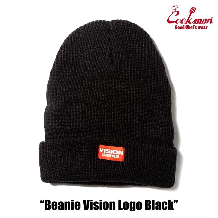 COOKMAN（クックマン） Beanie Vision Logo Black ビーニー ロゴ 163