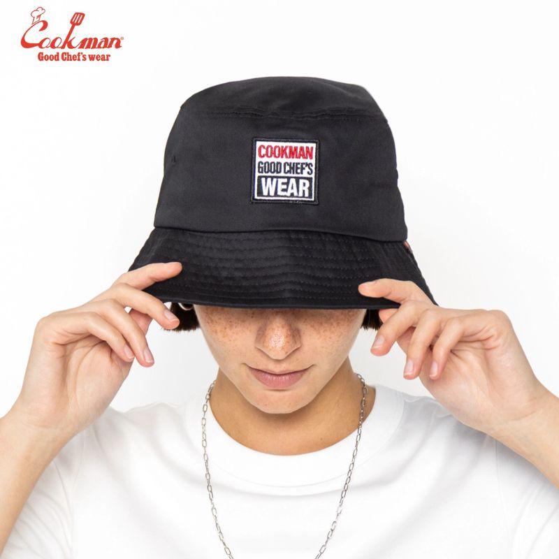 COOKMAN（クックマン） Bucket Hat Vision Logo Black バケットハット