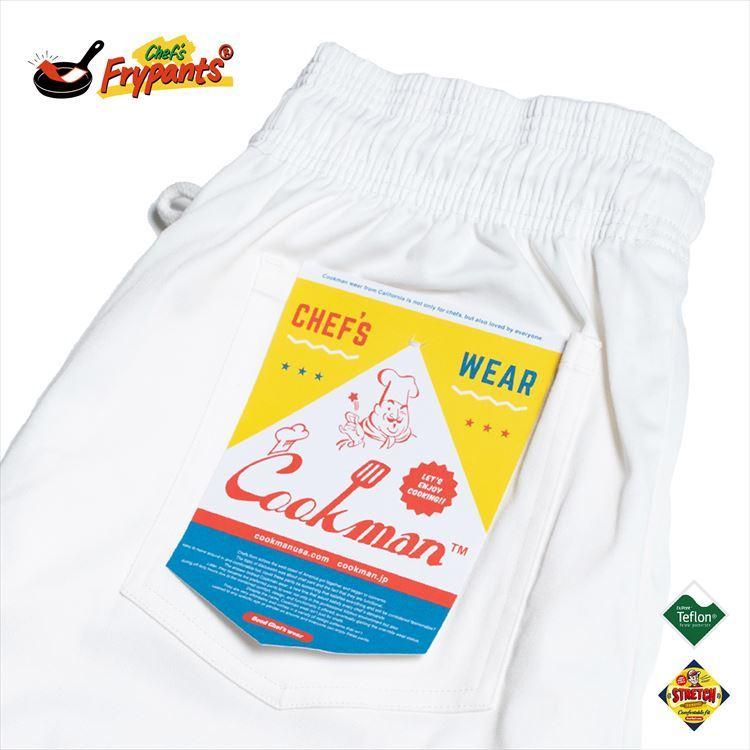 COOKMAN（クックマン） シェフパンツ Chef's Frypants White ホワイト