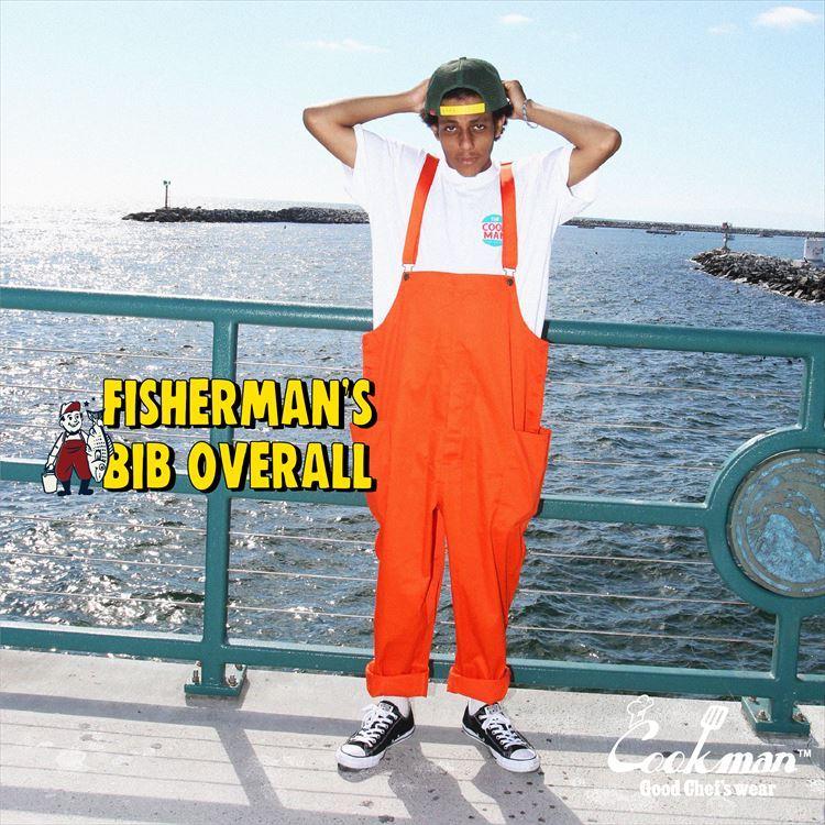 COOKMAN クックマン Fisherman's Bib Overall Orange