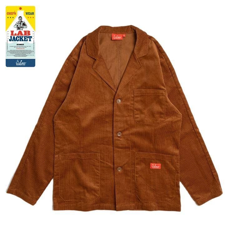 COOKMAN（クックマン） Lab.Jacket Corduroy Brown ラボ ジャケット