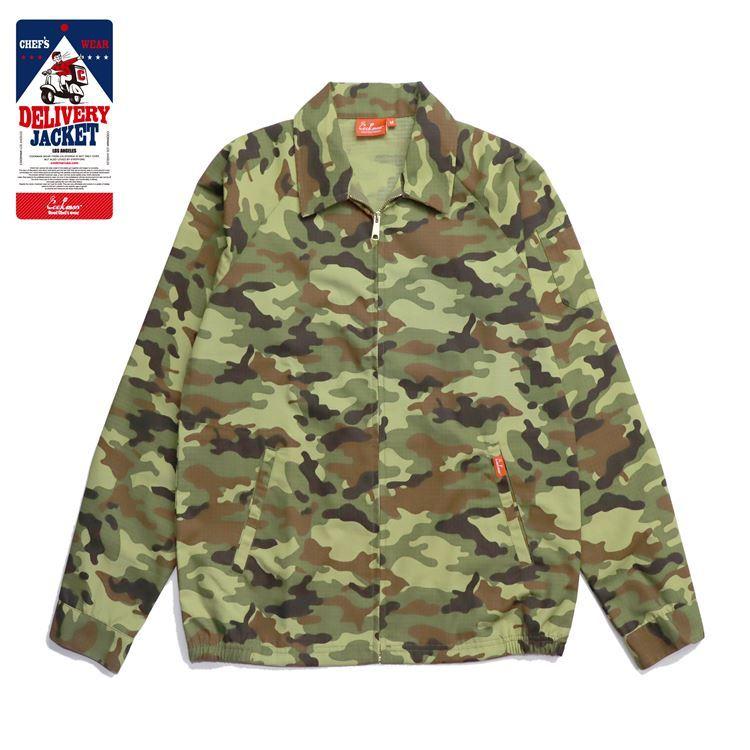 COOKMAN（クックマン） Delivery Jacket Ripstop Camo Green Woodland