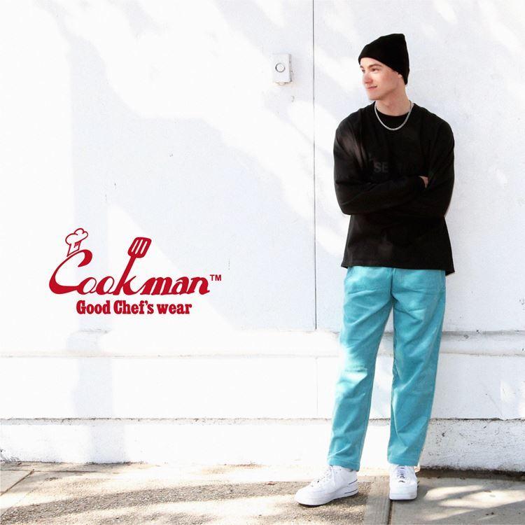 COOKMAN（クックマン） Chef Pants Turquoise Blue シェフパンツ