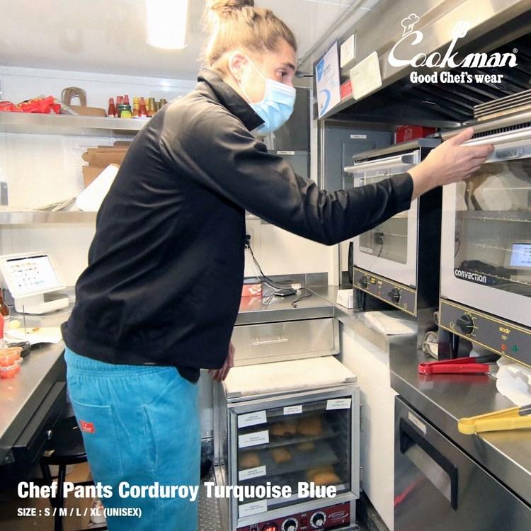 COOKMAN（クックマン） Chef Pants Turquoise Blue シェフパンツ