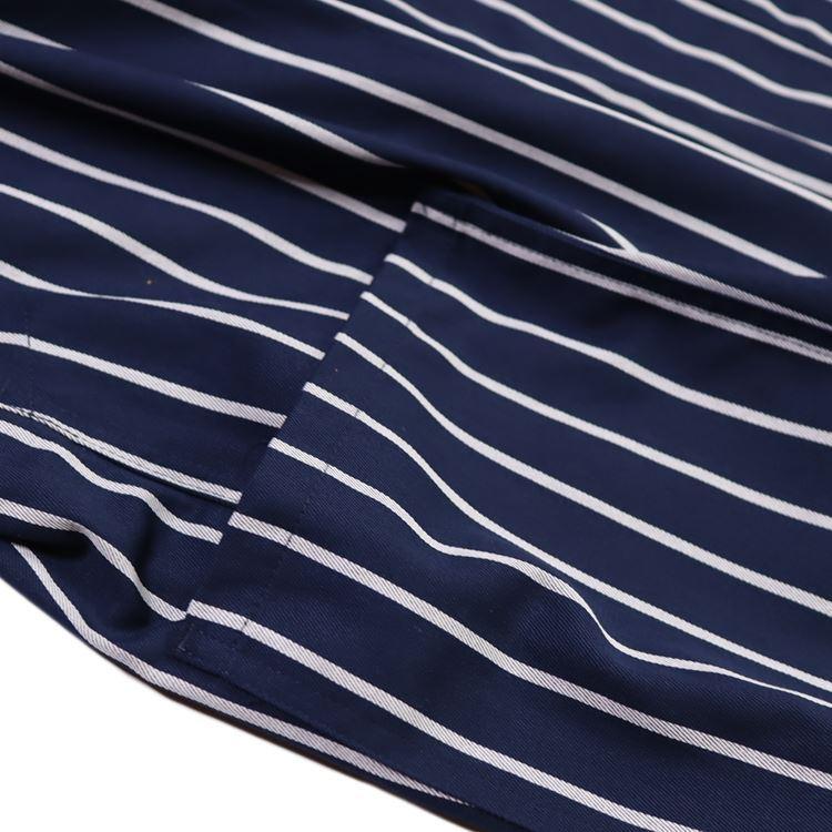 COOKMAN（クックマン） Fisherman's Bib Overall Stripe Navy