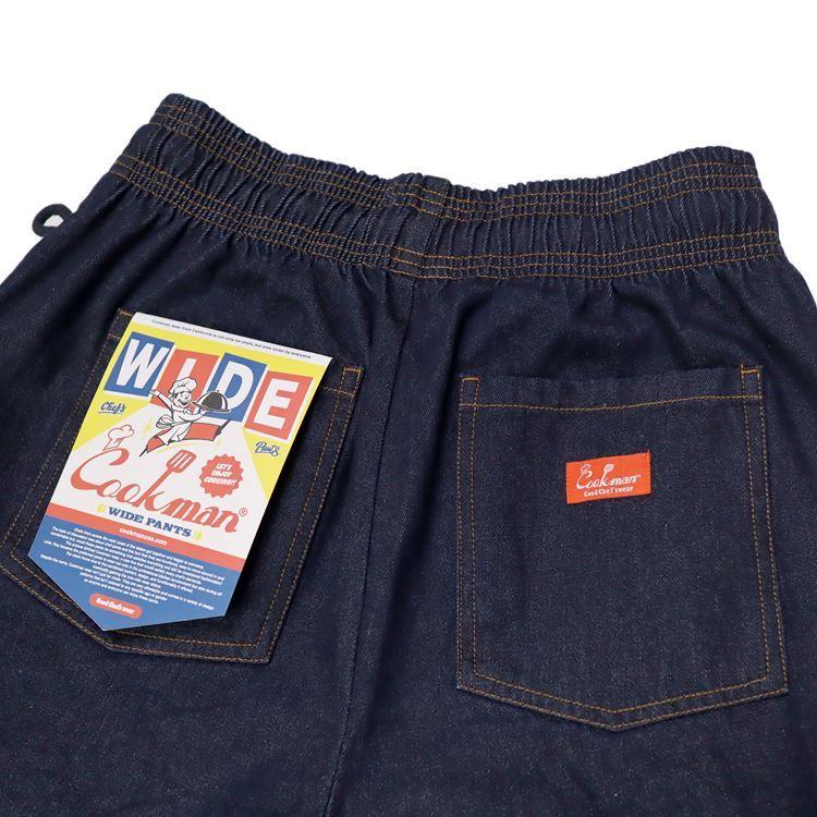 COOKMAN（クックマン） Wide Chef Pants ワイド シェフパンツ Denim