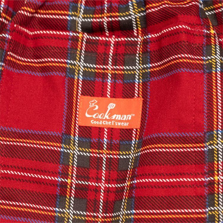 COOKMAN クックマン Chef Pants Short Tartan Red シェフパンツ ショート タータンチェック レッド  ハーフパンツ 231-11908｜motobluez-store｜10