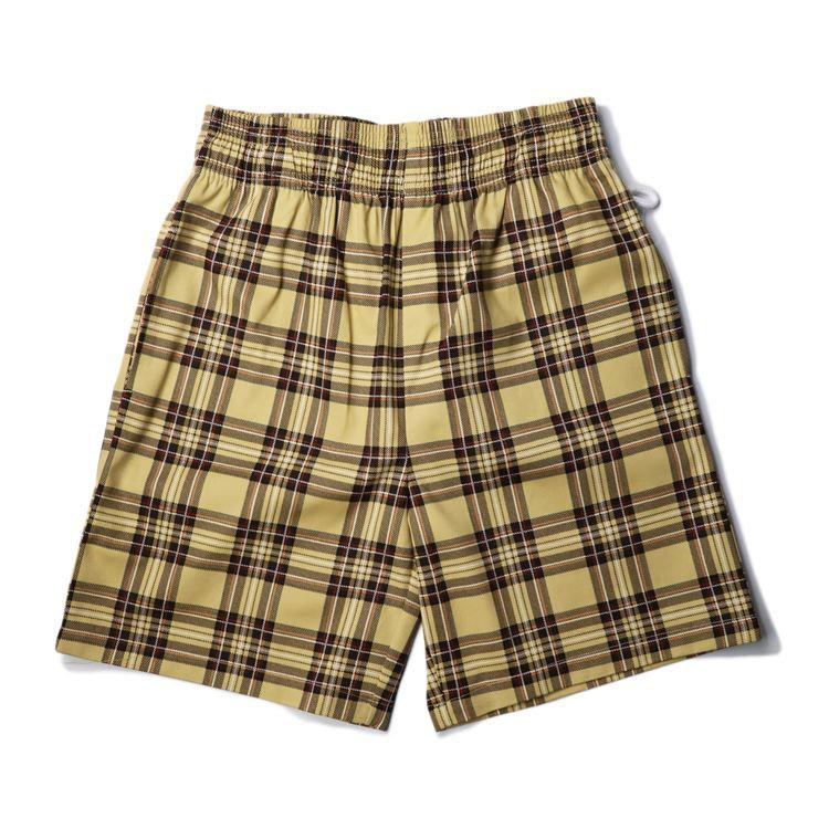 COOKMAN クックマン Chef Pants Short Tartan Beige シェフパンツ