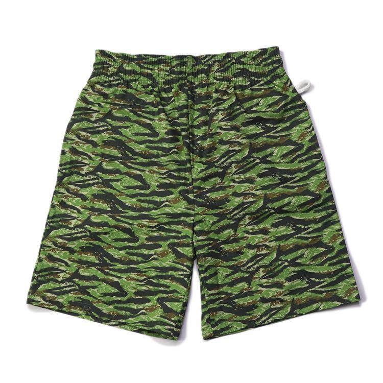 COOKMAN（クックマン） Chef Pants Short Ripstop Camo Green Tiger