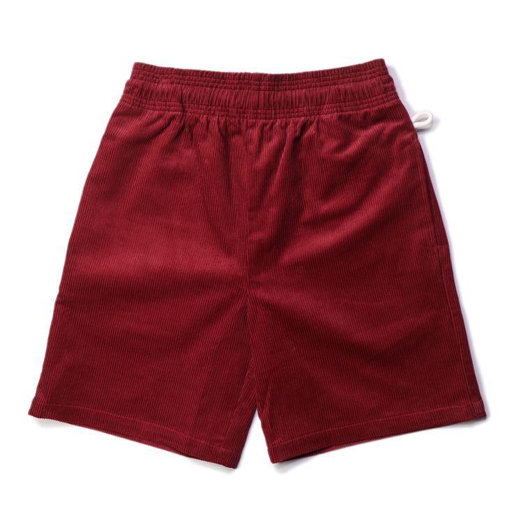 COOKMAN（クックマン） Chef Pants Short Corduroy Wine Red シェフ