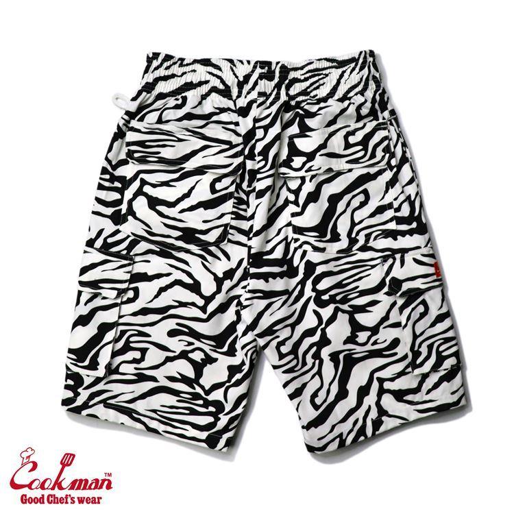 COOKMAN（クックマン） Short Cargo Zebra シェフパンツ ショート
