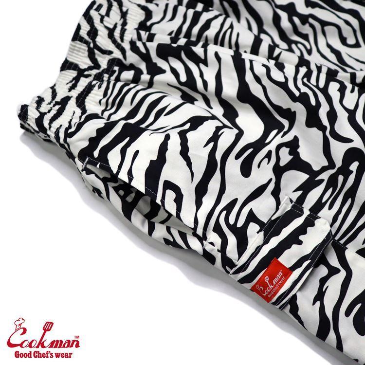 COOKMAN（クックマン） Short Cargo Zebra シェフパンツ ショート