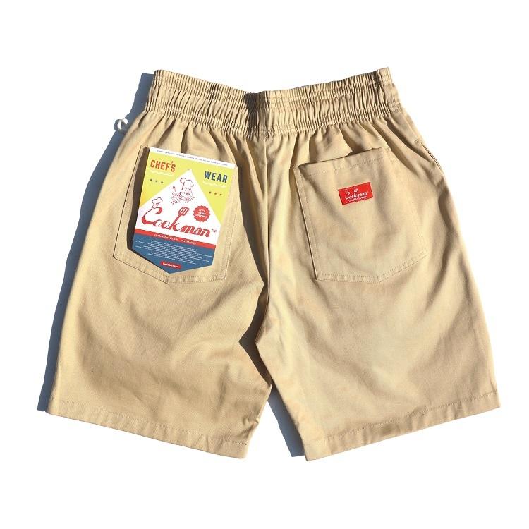 COOKMAN（クックマン） Chef Pants Short Sand ショート シェフパンツ