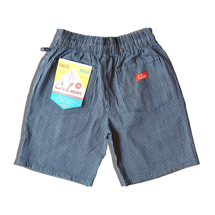 COOKMAN（クックマン） Chef Pants Short Hickory ショート シェフ