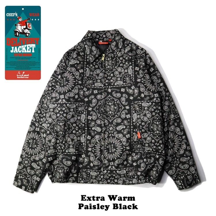 COOKMAN クックマン Delivery Jacket EX Warm Paisley Black COOKMAN クックマン Delivery Jacket EX Warm Paisley Black
