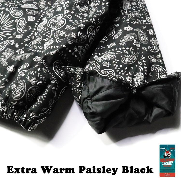COOKMAN クックマン Delivery Jacket EX Warm Paisley Black COOKMAN クックマン Delivery Jacket EX Warm Paisley Black