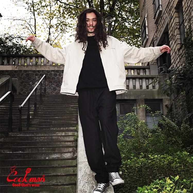COOKMAN（クックマン） Chef Pants Flannel Black シェフパンツ