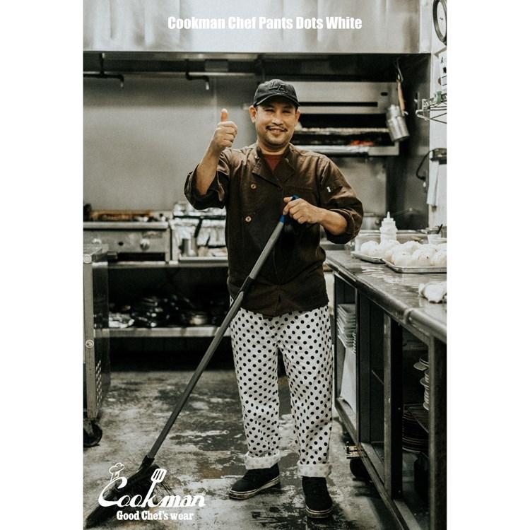 COOKMAN（クックマン） Chef Pants Dots White シェフパンツ ドット