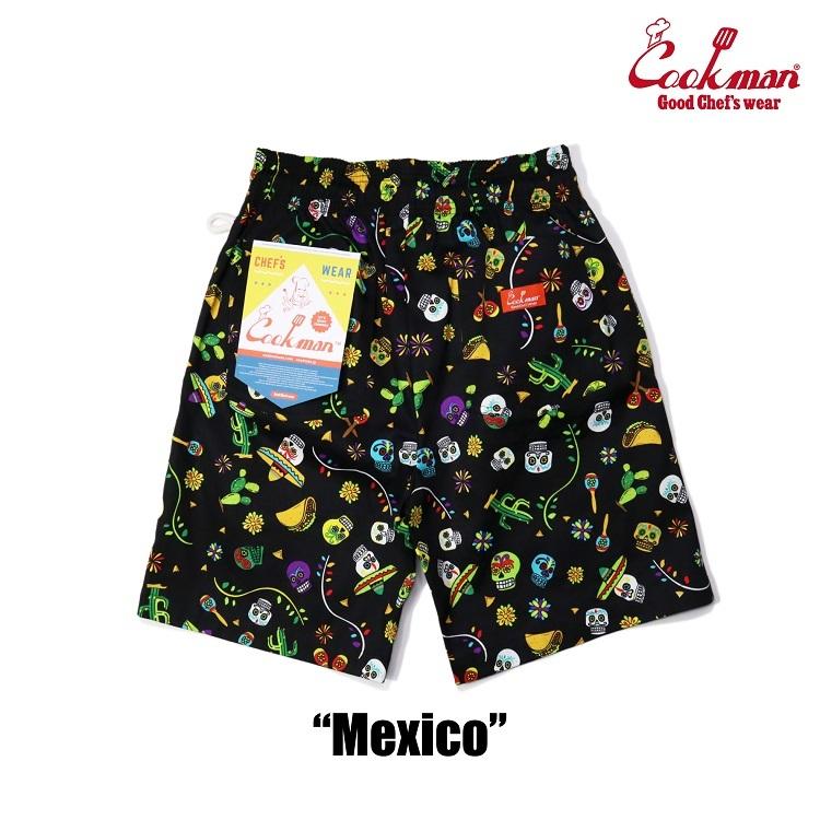 COOKMAN（クックマン） Chef Pants Short Mexico シェフパンツ