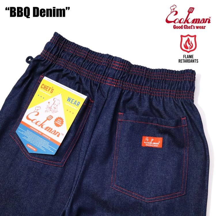 COOKMAN（クックマン） Chef Pants BBQ Denim シェフパンツ