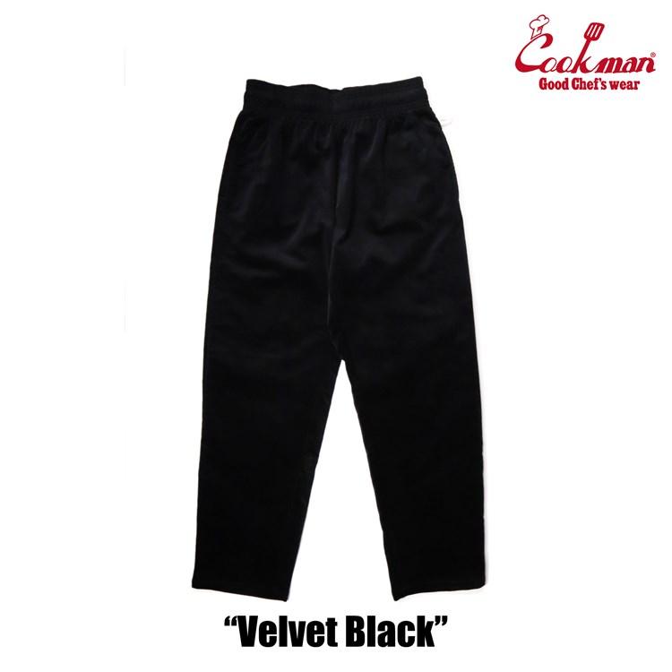 Cookman 上下セットアップ 黒 M 美品 定価17,930 COOKMAN（クックマン） Chef Pants Velvet Black シェフパンツ