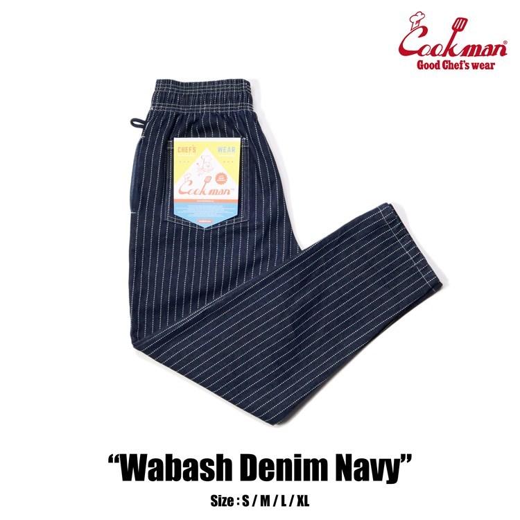COOKMAN（クックマン） シェフパンツ Chef Pants Wabash Denim Navy