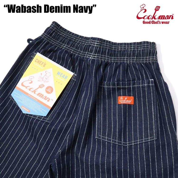 COOKMAN クックマン シェフパンツ Chef Pants Wabash Denim Navy