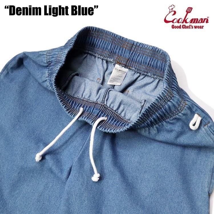 COOKMAN クックマン シェフパンツ Chef Pants Denim Light Blue COOKMAN クックマン シェフパンツ Chef Pants Denim Light Blue