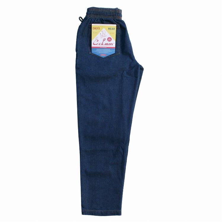 COOKMAN（クックマン） Chef Pants Denim Navy シェフパンツ デニム
