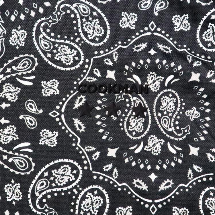 COOKMAN（クックマン） Polo Shirts Paisley Black ポロシャツ
