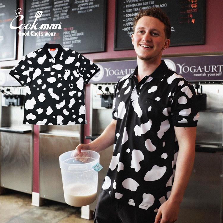 COOKMAN（クックマン） Polo Shirts Cow Black ポロシャツ カウ