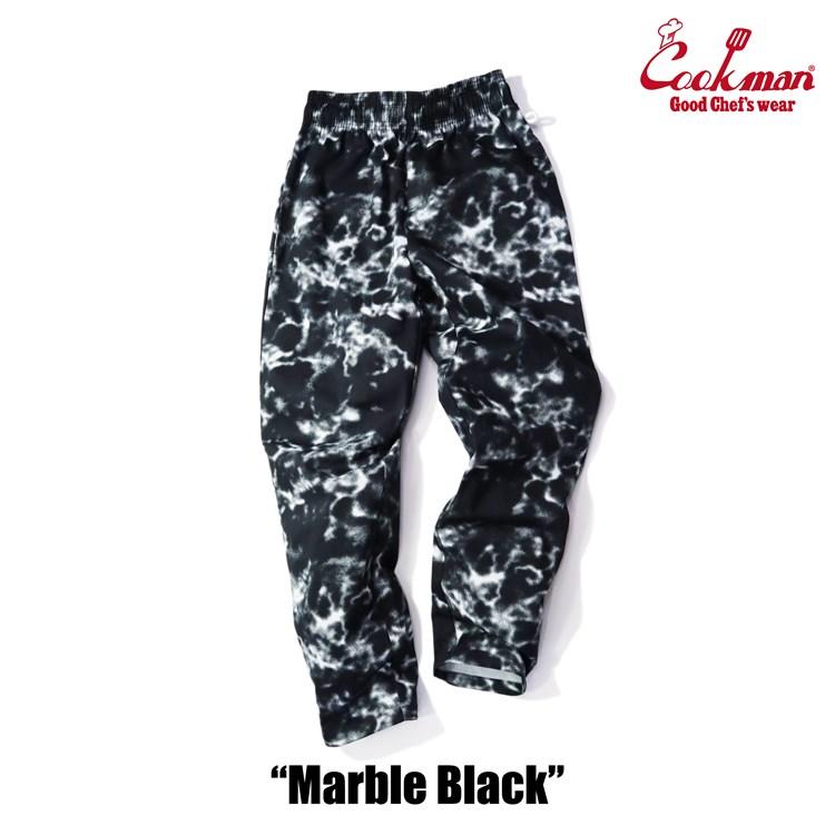 COOKMAN（クックマン） シェフパンツ Chef Pants Marble Black