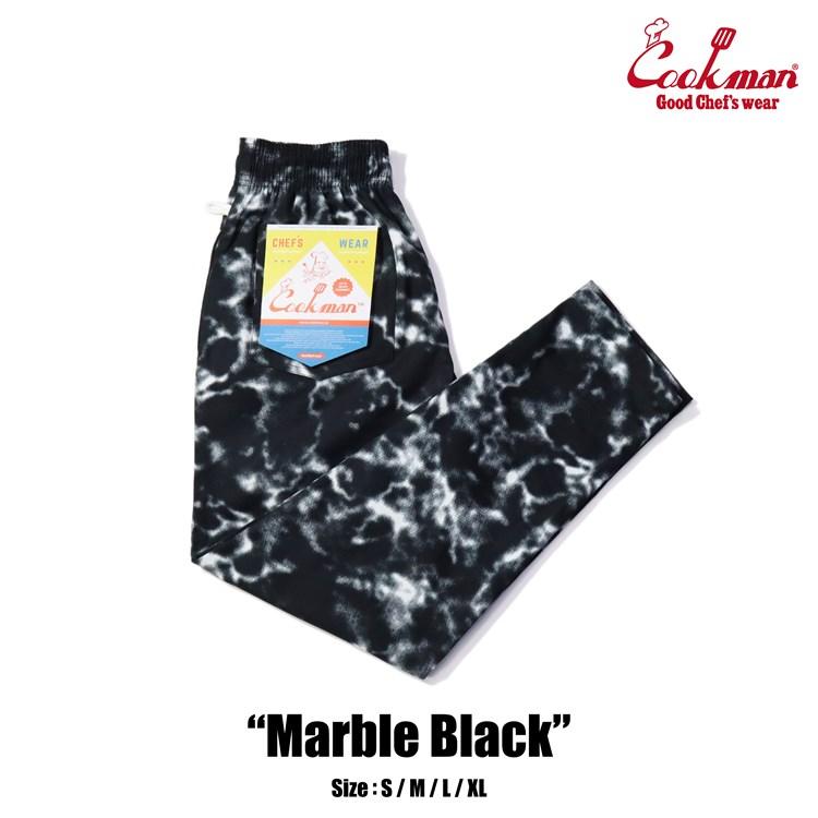 COOKMAN（クックマン） シェフパンツ Chef Pants Marble Black