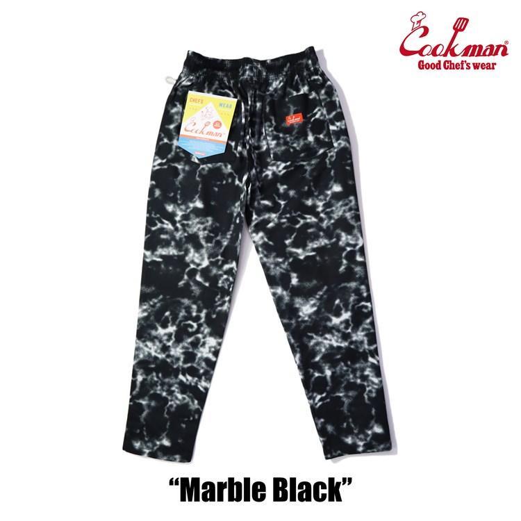 COOKMAN（クックマン） シェフパンツ Chef Pants Marble Black