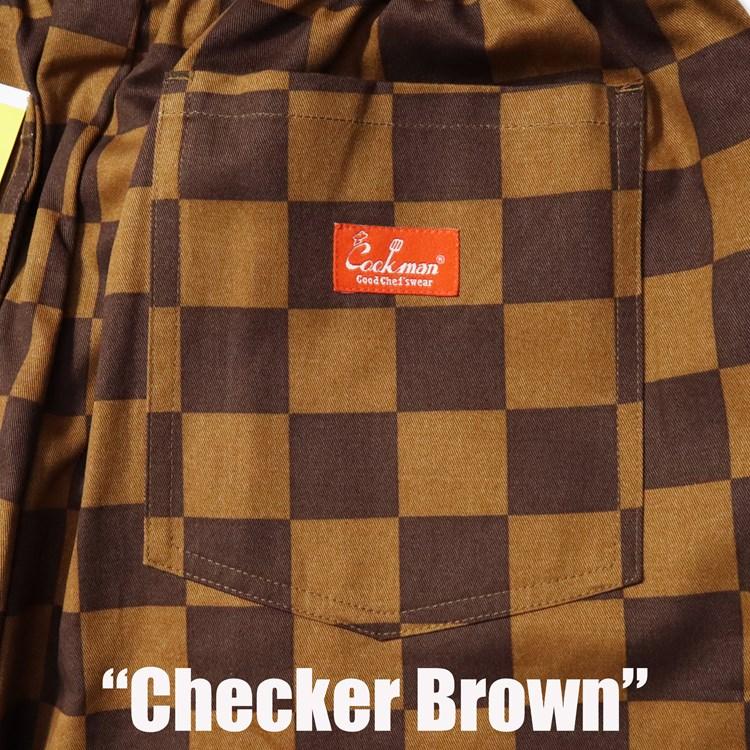 COOKMAN（クックマン） シェフパンツ Chef Pants Checker Brown