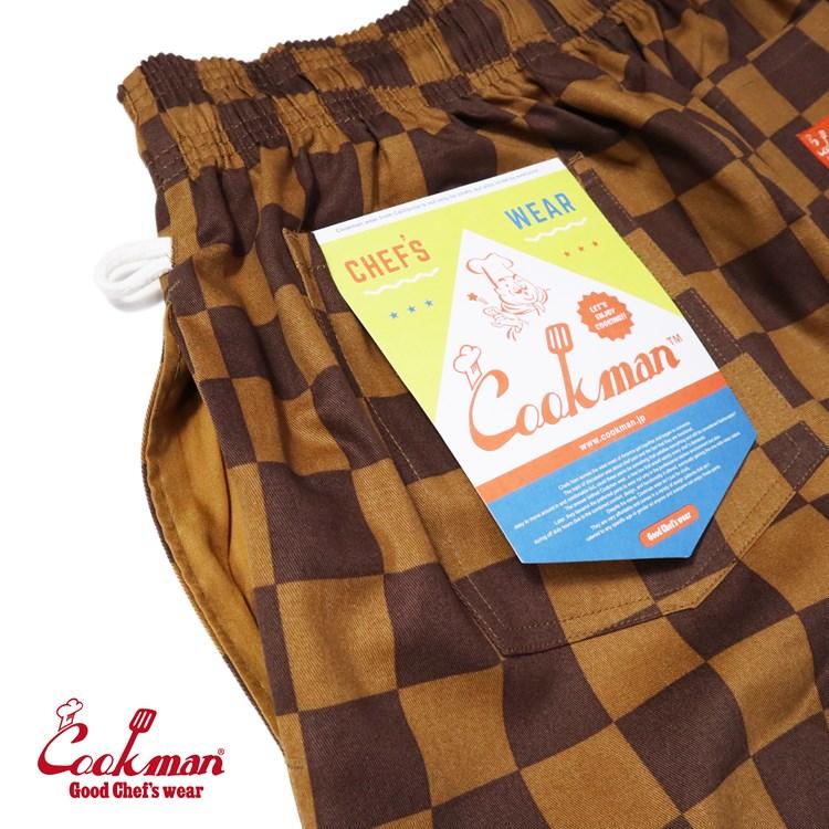 COOKMAN（クックマン） シェフパンツ Chef Pants Checker Brown